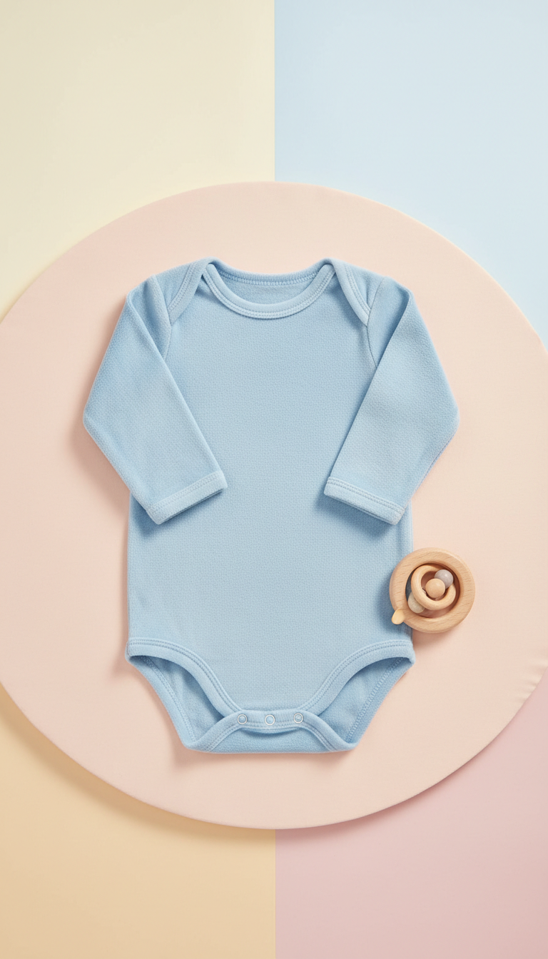 Body coton bleu ciel
