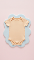 Body coton pêche crème