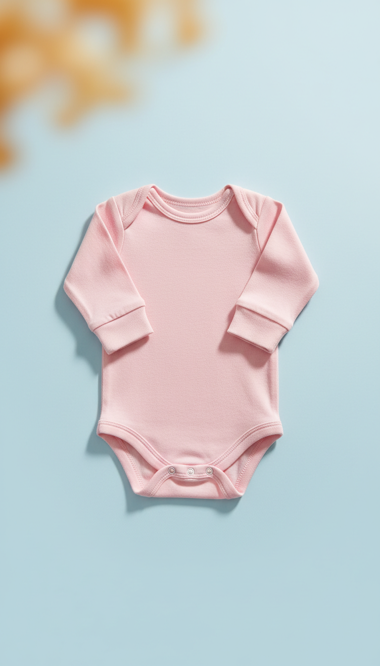 Body coton rose barbe à papa