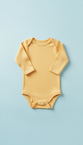 Body coton jaune soleil